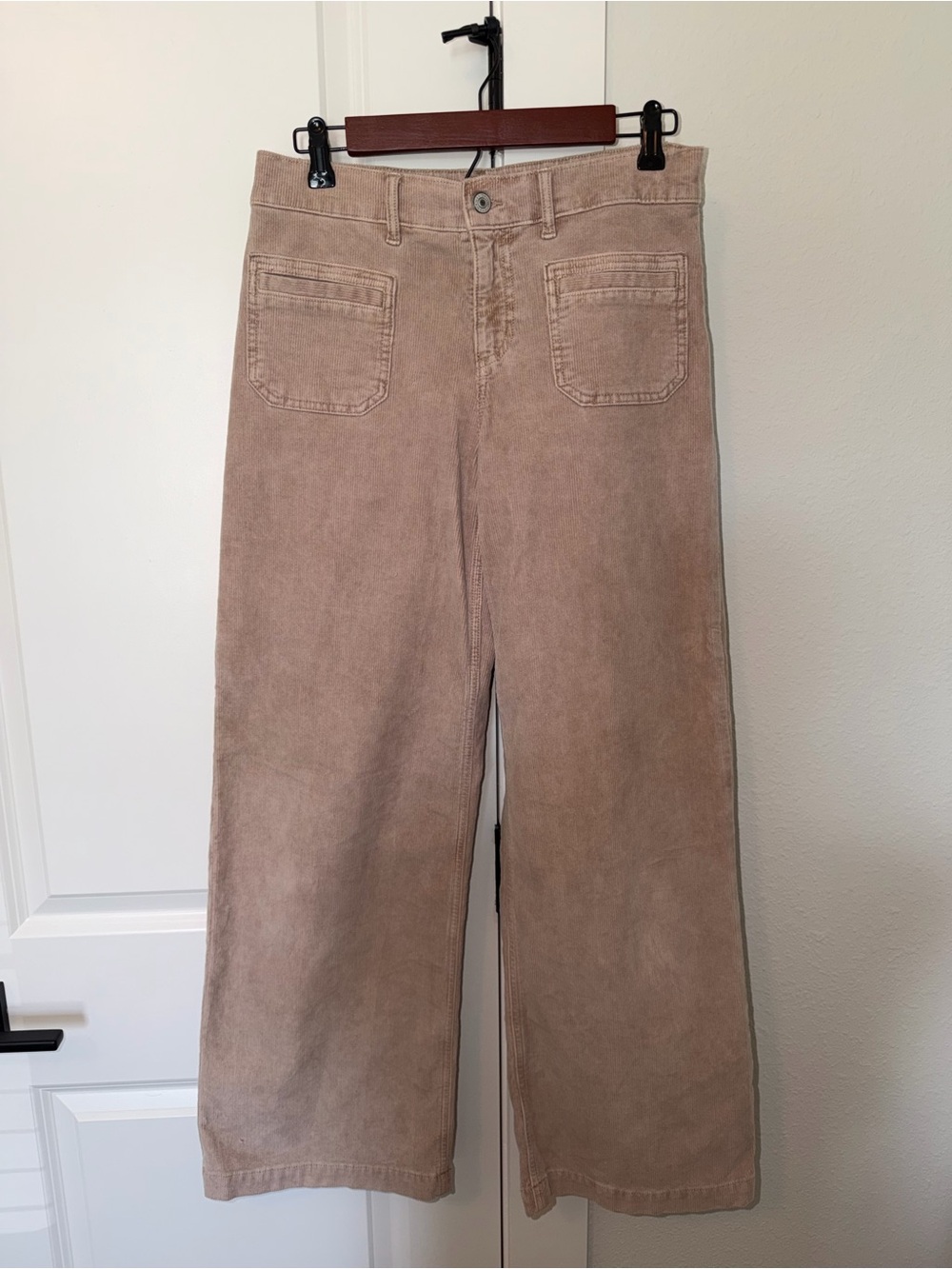 AE Wide Leg Corduroy Pants in Taupe